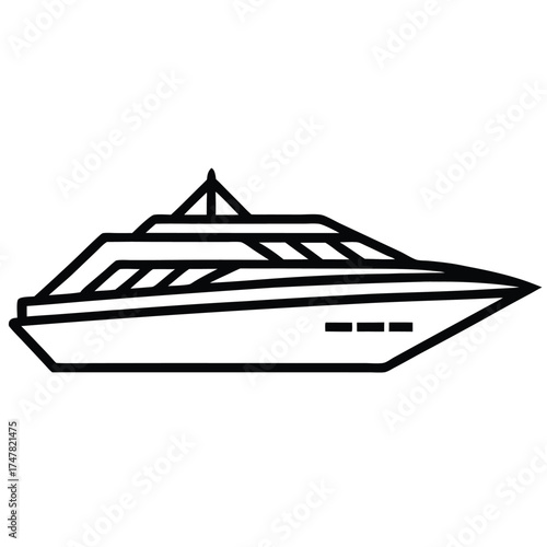 Collection of premium vector doodles featuring elegant luxury yachts in various poses and styles