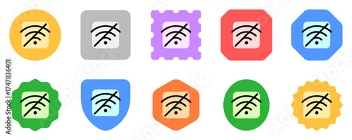 Editable vector no wifi access signal icon. Part of a big icon set family. Perfect for web and app interfaces, presentations, infographics, etc
