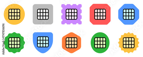 Editable vector layout grid icon. Part of a big icon set family. Perfect for web and app interfaces, presentations, infographics, etc