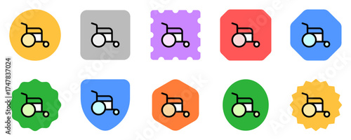 Editable disability, wheelchair access vector icon. Part of a big icon set family. Perfect for web and app interfaces, presentations, infographics, etc