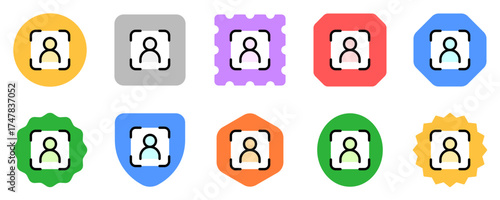 Editable user recognition vector icon. Part of a big icon set family. Perfect for web and app interfaces, presentations, infographics, etc