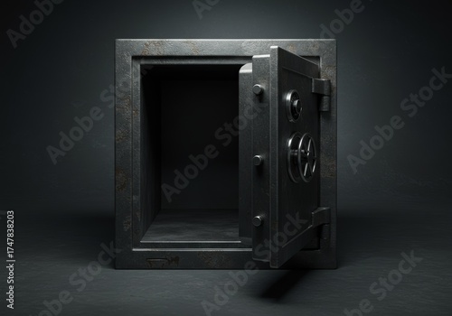 The Empty Safe A wide open safe with nothing inside bankruptcy