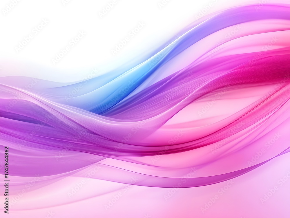 Obraz premium Abstract Colorful Waves Background Pink Purple Blue Swirls