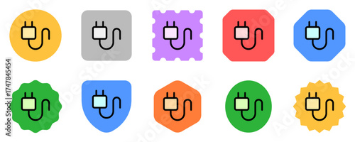 Editable vector charger cable icon. Part of a big icon set family. Perfect for web and app interfaces, presentations, infographics, etc