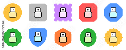 Editable vector usb plug icon. Part of a big icon set family. Perfect for web and app interfaces, presentations, infographics, etc