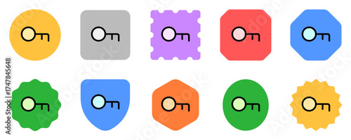 Editable vector key keyword password login icon. Part of a big icon set family. Perfect for web and app interfaces, presentations, infographics, etc