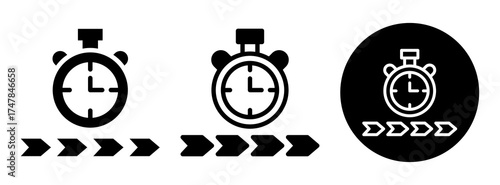Timeline Icon Collection Glyph & Mixed Style