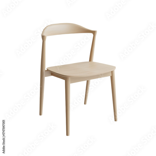 Wallpaper Mural wooden chair Isolated on transparent background Torontodigital.ca