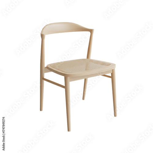 Wallpaper Mural wooden chair Isolated on transparent background Torontodigital.ca