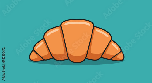 Delicious Golden Croissant Pastry