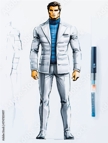 Aus der Serie: Design, Fashion und Modells, Entwürfe und Skizzen
