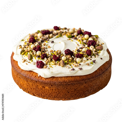 piece of cake on white background