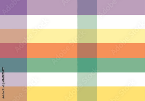 Colorful gingham seamless pattern.Multicolor checkered tartan plaid repeat pattern.Geometric vector background wallpaper