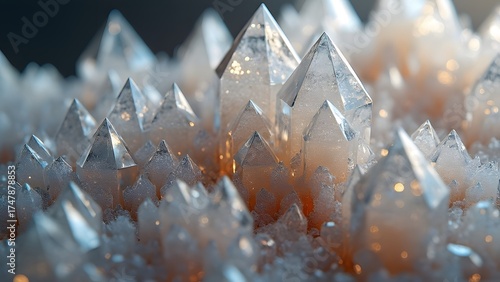 Stunning Crystal Cluster Close Up Macro Photography