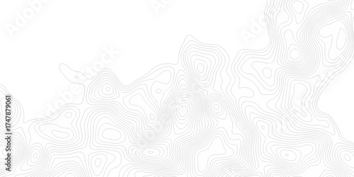 Black and white lines seamless Topographic map patterns, topography line map. Vintage outdoors style. The stylized height of the topographic map contour in lines and contours isolated on transparent.	