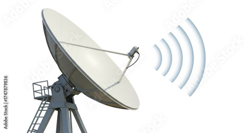 Isolated Antenna with Transmitting Signal for Satellite Communication in Space Technology