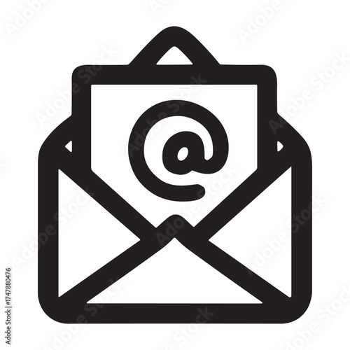 Envelope  icon or logo isolated sign symbol vector illustration - high quality black style vector icons