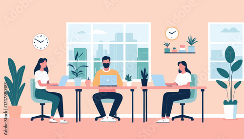 business people in office