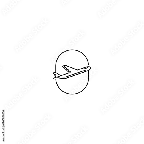 This is a airplane vector logo. minimalist style and unique for your any business logo.
