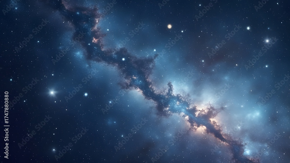 Fototapeta premium Stunning Cosmic Nebula Deep Space Galaxy Background