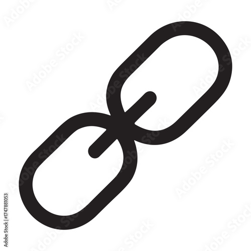 Link  icon or logo isolated sign symbol vector illustration - high quality black style vector icons