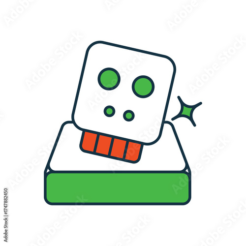 Game over icon with white background vector stock illustration