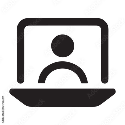 Video Call  icon or logo isolated sign symbol vector illustration - high quality black style vector icons
