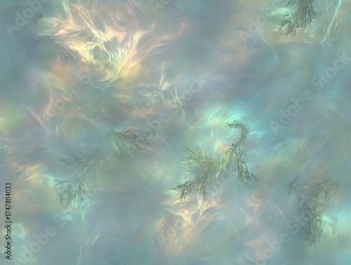 Dreamlike Pastel Sky Abstract Art Background