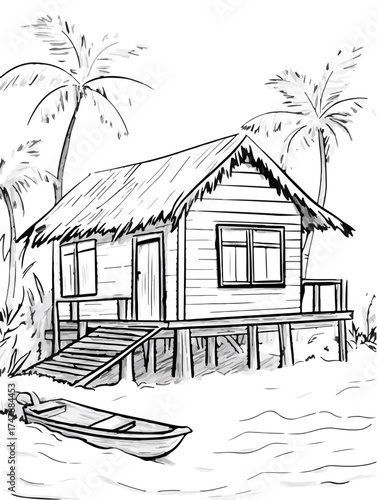 Aus der Serie: Malbuchseiten, Ferien, Urlaub