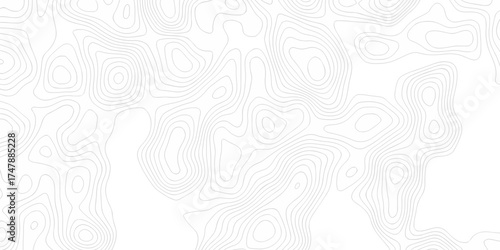 Black and white lines seamless Topographic map patterns, topography line map. Vintage outdoors style. The stylized height of the topographic map contour in lines and contours isolated on transparent.	