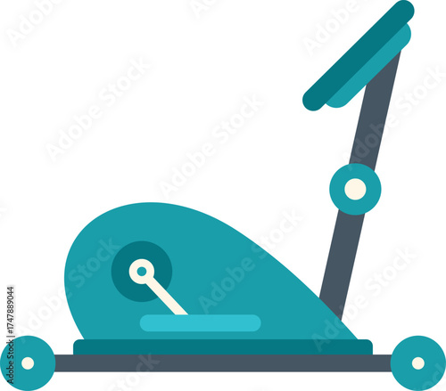 Blue stationary bike for a convenient cardio workout at home