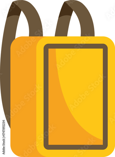 Bright yellow backpack representing the excitement and anticipation of a new school year