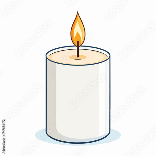 "New Year’s Eve Candle Flame"