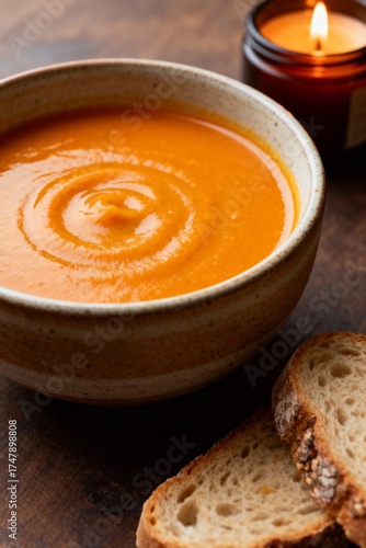 Pumpkin Soup in a Bowl