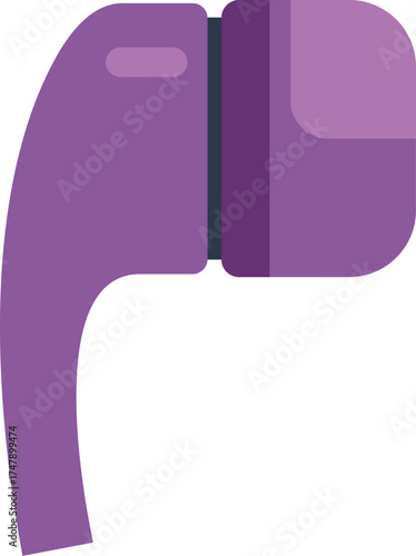 Purple wireless in ear headphones delivering high quality audio experience