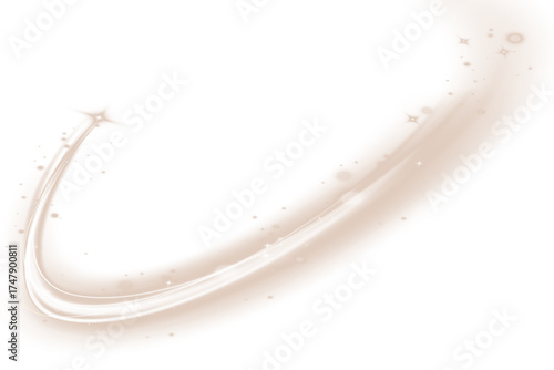 Light golden Twirl. Curve light effect of golden line. Luminous golden circle. Light gold pedistal, podium, platform, table. Vector PNG. Vector illustration