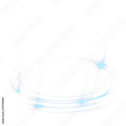 Luxury blue twirl with light effect