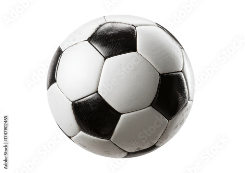 Soccer ball, black and white pattern