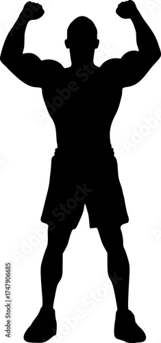 Design of strong gym man