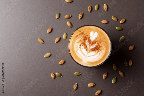 Autumn Coffee with Pumpkin Seeds