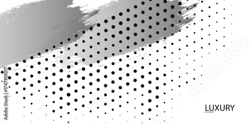 Abstract glitchy pattern Pixelated bitmap gradient texture. Black and white dither pattern background.