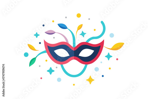 Starry wave mask icon mask outline wavy edges celestial look