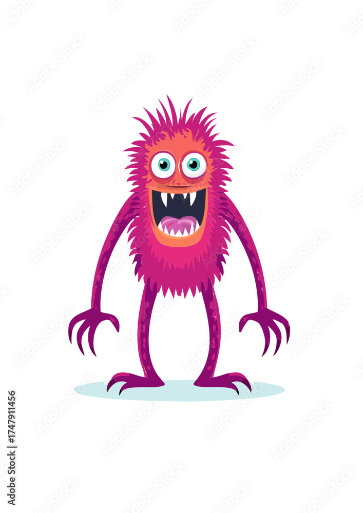 Obraz premium Halloween monsters characters vector design. Halloween cute colorful monster character in happy, joyful, fun, cheerful facial expressions and horror emoticon in white isolated background. Vector