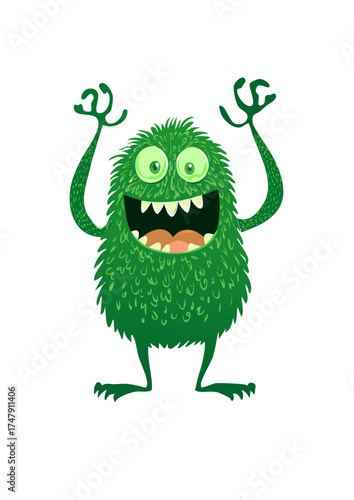 Halloween monsters characters vector  design. Halloween cute colorful monster character in happy, joyful, fun, cheerful facial expressions and horror emoticon in white isolated background. Vector