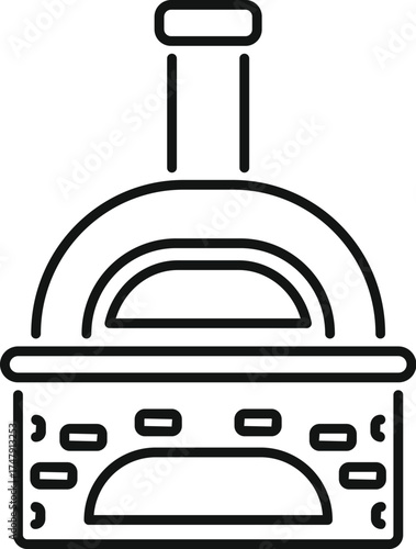 Traditional brick pizza oven baking delicious pizzas, perfect for italian restaurant kitchens and pizzerias