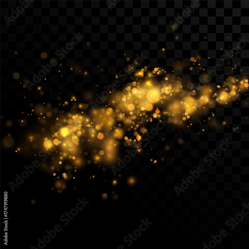  golden sparkle background features bright, shimmering light effects