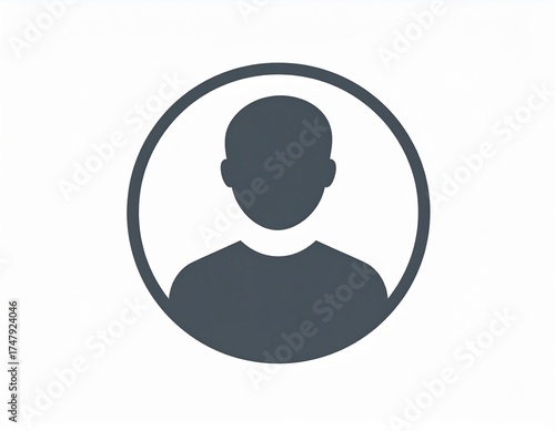 Minimal user profile icon