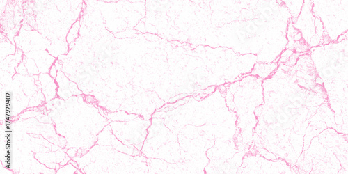 A pink,and white vintage of a cracked wall, cracked pink paint on a white background, White and red patterned natural details textured background for interior Home Decoration or product design.
