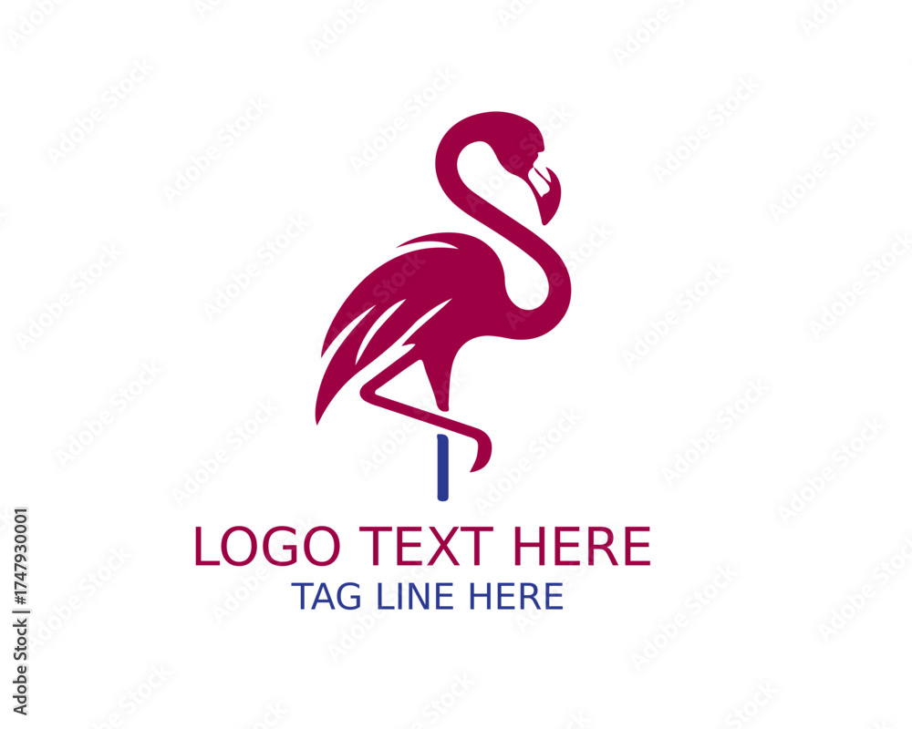 Obraz premium The Flamingo Logo