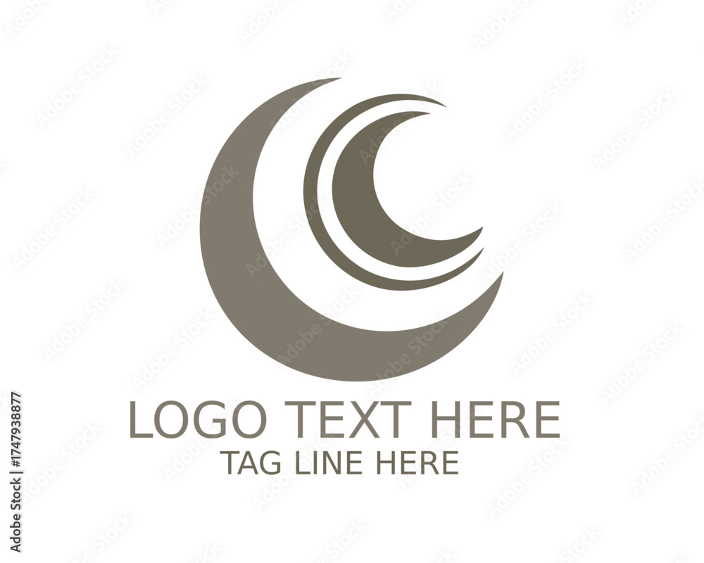 Obraz premium The Moon Logo 